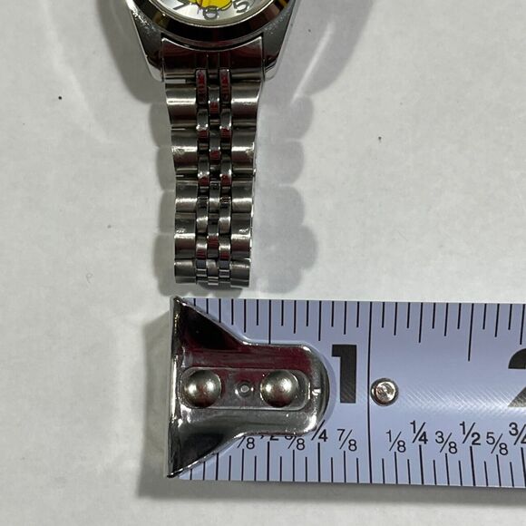 Disney Women's Mickey Mouse Silver-Tone Stainless Steel 7" Band Watch MCK807 - Picture 7 of 12